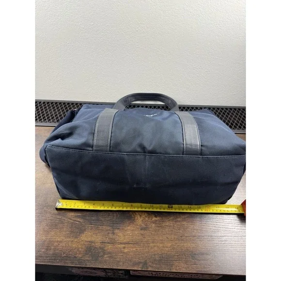 LARGE Jimmy Choo Parfums Luxury Bag Navy Nylon Leather Trim Shoulder Travel Tote - Picture 12 of 16